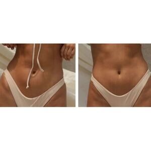 Free People Stone Fox Enki Bikini Bottom Pique Frappe M NWOT